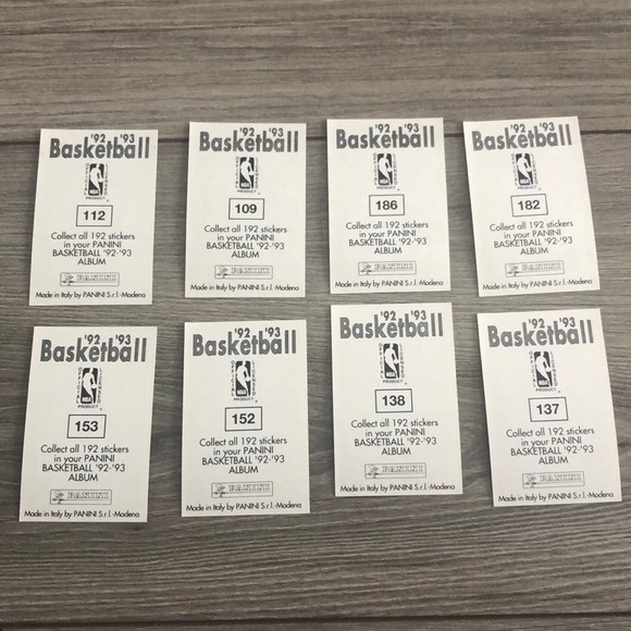 34 ‘92-‘93 panini basketball sticker cards - Picture 4 of 8